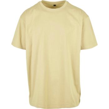 Build Your Brand Pánské tričko Heavy Oversize Tee - Jemně žlutá | M
