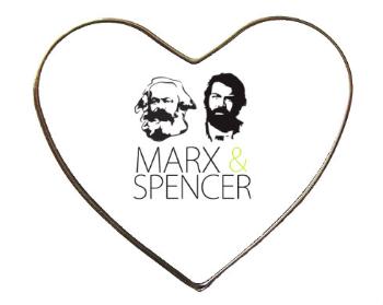 Magnet srdce kov MARX SPENCER