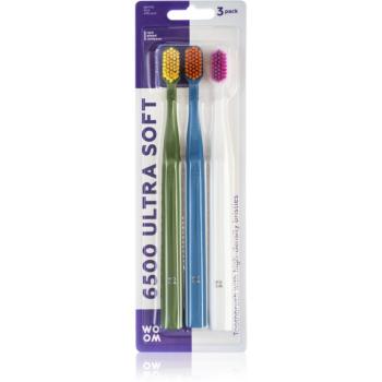 WOOM Toothbrush 6500 Ultra Soft zubní kartáčky 3 ks