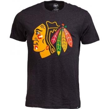 47 NHL CHICAGO BLACKHAWKS CLUB TEE Klubové tričko, černá, velikost S