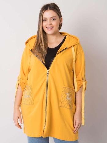 ŽLUTÁ DÁMSKÁ MIKINA NA ZIP S KAPSAMI RV-BL-6795.84-YELLOW Velikost: ONE SIZE