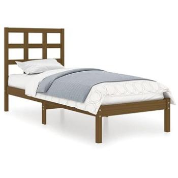 Rám postele medově hnědý masivní dřevo 90 × 190 cm Single, 3105438 (3105438)