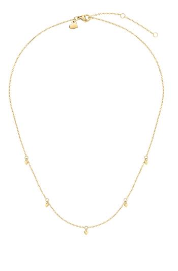 Tamaris Romantický pozlacený náhrdelník se srdíčky TJ-0117-N-45