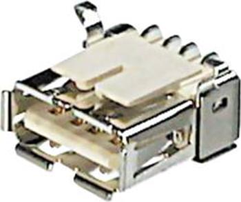 Vestavná USB zásuvka SMD 2.0 zásuvka, vestavná horizontální TRU COMPONENTS TC-A-USB A/SMT-203 1 ks