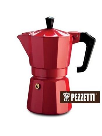 Moka konvice Pezzetti ItalExpress 6 šálků červená