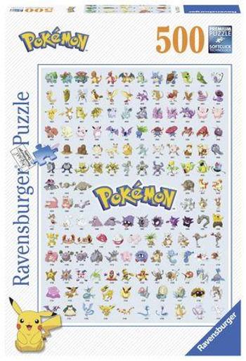 RAVENSBURGER Puzzle Pokémon: Prvních 151 druhů 500 dílků