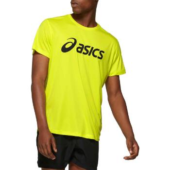 Asics SILVER ASICS TOP Pánské běžecké triko, reflexní neon, velikost XL