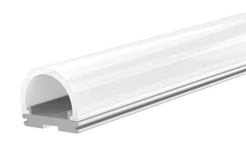 LED Solution Hliníkový profil pro LED pásky TUBE typ difuzoru: Profil + Nacvakávací čirý kryt 2m 092132_191082