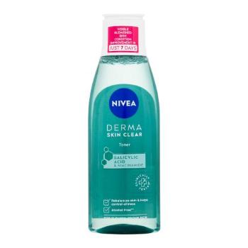 Nivea Derma Skin Clear Toner 200 ml pleťová voda a sprej pro ženy na mastnou pleť; na problematickou pleť s akné