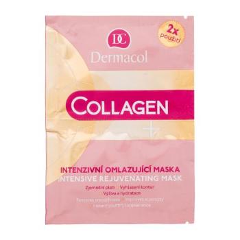 Dermacol Collagen+ 2x8 g pleťová maska pro ženy na všechny typy pleti; proti vráskám; výživa a regenerace pleti; na dehydratovanou pleť