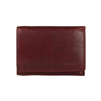 Lagen Dámská peněženka kožená LM 2521/T Vínově červená