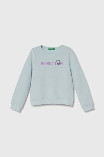 Dětská bavlněná mikina United Colors of Benetton s potiskem