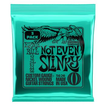 Ernie Ball Nickel Wound Not Even Slinky 3 Pack