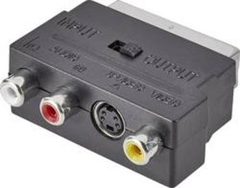 SCART / cinch / S-video adaptér SpeaKa Professional SP-7870344, černá