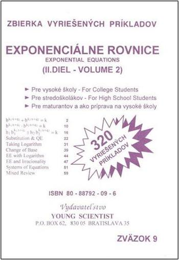 Exponenciálne rovnice 2 - Olejárová Iveta