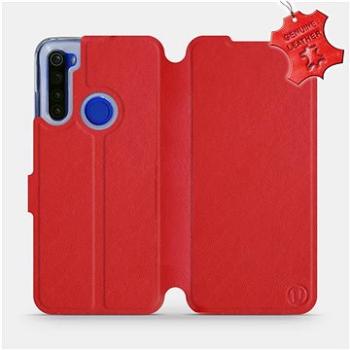 Flip pouzdro na mobil Xiaomi Redmi Note 8T - Červené - kožené -   Red Leather (5903516116607)