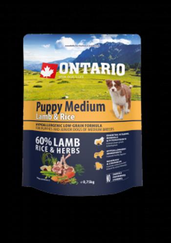 Ontario Puppy Medium Lamb & Rice 0,75 kg
