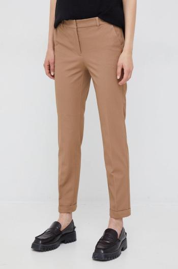 Kalhoty Pennyblack dámské, hnědá barva, fason cargo, medium waist