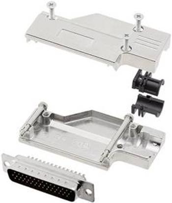 Sada D-SUB kolíkové lišty encitech DCMR-FK-25-HDP44-K, 90 °, pólů 44, pájecí kalíšek, 1 sada