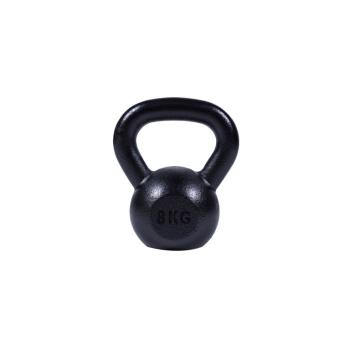 Gorilla Sports kettlebell činka, litinová, černá, 8 kg