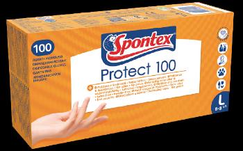 Spontex Jednorázové rukavice Protect L 100 ks
