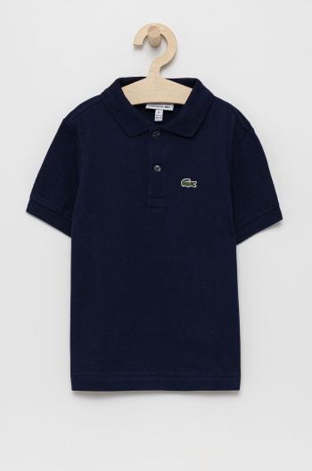 Dětské polo tričko Lacoste tmavomodrá barva, s aplikací
