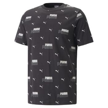 Puma  ESS+ LOGO POWER AOP TEE Pánské triko, černá, velikost