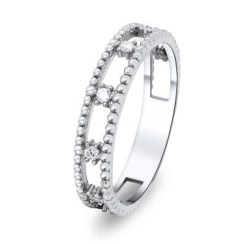 Brilio Silver Okouzlující stříbrný prsten se zirkony RI018W 50 mm