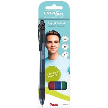 PENTEL BL107 - 4 EnerGel - sada 4 ks, mix barev, 3 + 1 (BL107-4 SET ENERGEL MIX BAREV )