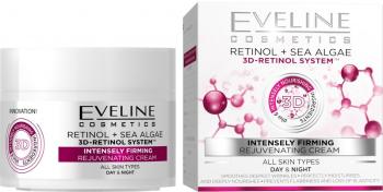 Eveline 3D Retinol & Mořské řasy - Intenz. zpevňující omlazující denní a noční krém 50 ml