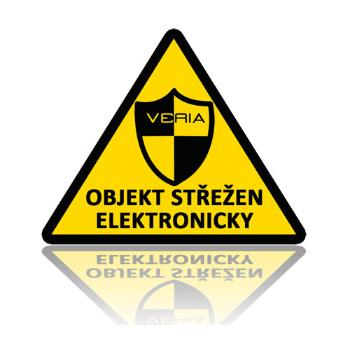 Samolepka - Objekt střežen elektronicky