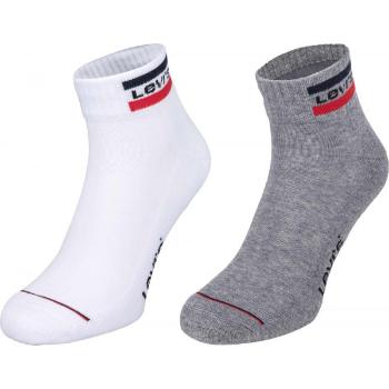 Levi's MID CUT SPRTWR LOGO 2P Ponožky, bílá, velikost 35-38