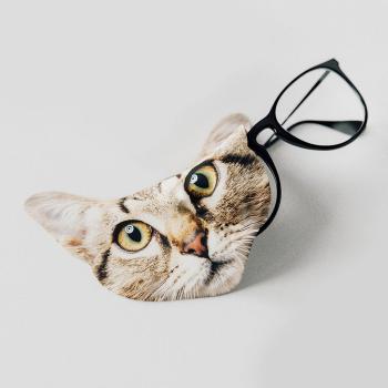 Utěrka na brýle z mikrovlákna kočka