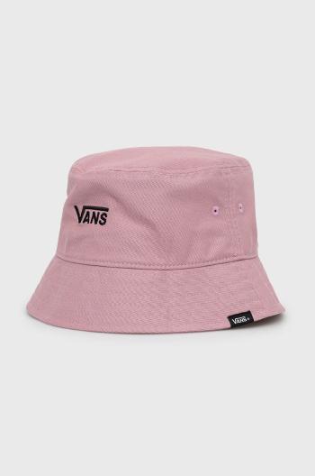 Bavlněná čepice Vans růžová barva