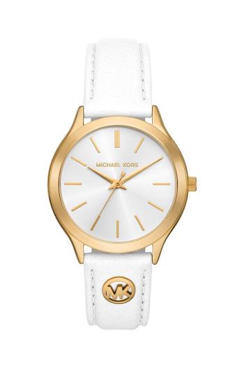 Hodinky Michael Kors bílá barva