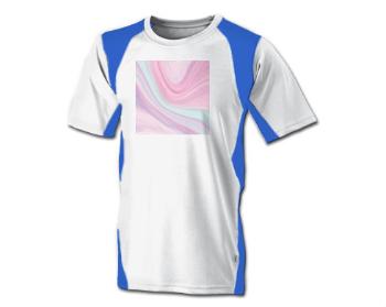 Funkční tričko pánské Růžový abstraktní vzor
