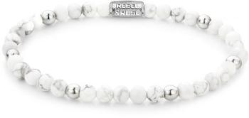 Rebel&Rose Korálkový náramek Virgin White Silver RR-40118-S 19 cm - L