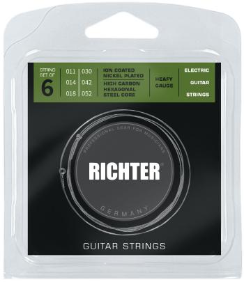 Richter Electric Guitar Strings Ion Coated, Heavy 11-52