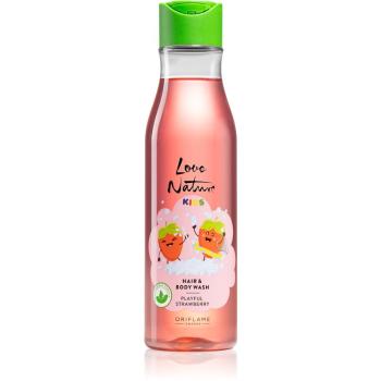 Oriflame Love Nature Kids Playful Strawberry dětský šampon na tělo a vlasy 250 ml