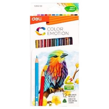 DELI Color Emotion trojhranné 12 barev (EC00200)