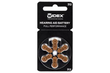 Widex Baterie do naslouchadel 312, 6 ks