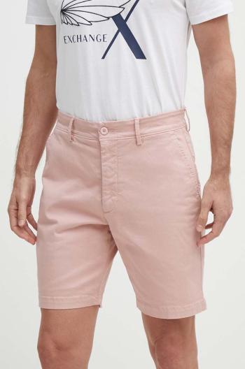 Kraťasy Pepe Jeans REGULAR CHINO SHORT pánské, růžová barva, PM801092