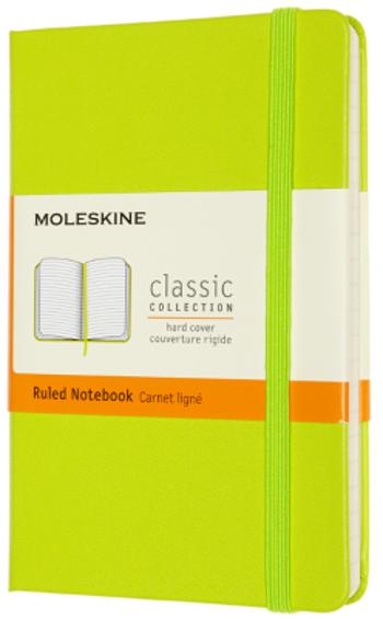 Moleskine Zápisník žlutozelený S, linkovaný, tvrdý