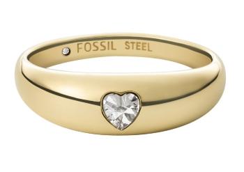 Fossil Nadčasový pozlacený prsten se srdíčkem Valentine JF03938710 53 mm