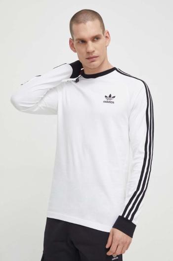 Bavlněné tričko s dlouhým rukávem adidas Originals bílá barva, IA4879