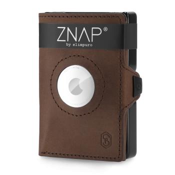 Slimpuro ZNAP Airtag Wallet, 12 kariet, priehradka na mince, 9 x 1,8 x 6 cm (Š x V x H), ochrana RFID