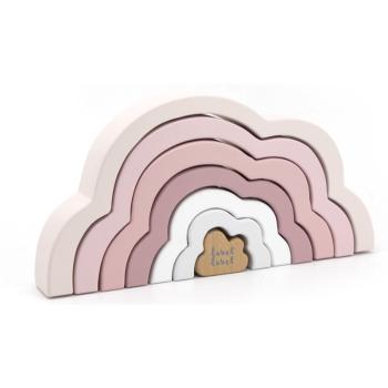 Label Label Rainbow Puzzle Cloud skládací duha Pink 1 ks