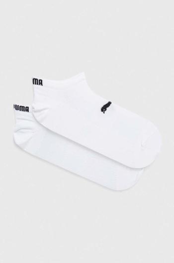 Ponožky Puma (2-pack) dámské, bílá barva, 935476