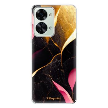 Odolné silikonové pouzdro iSaprio - Gold Pink Marble - OnePlus Nord 2T 5G