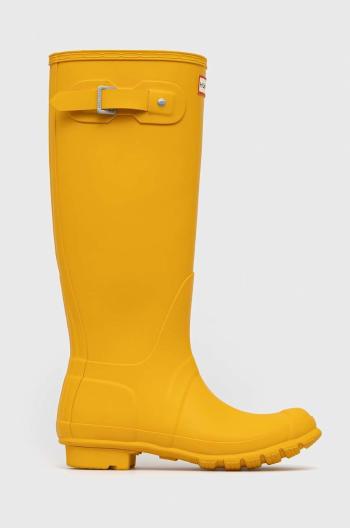 Holínky Hunter Womens Original Tall Boot dámské, žlutá barva, WFT1000RMA